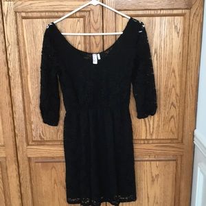 Eyelet black dress by love notes